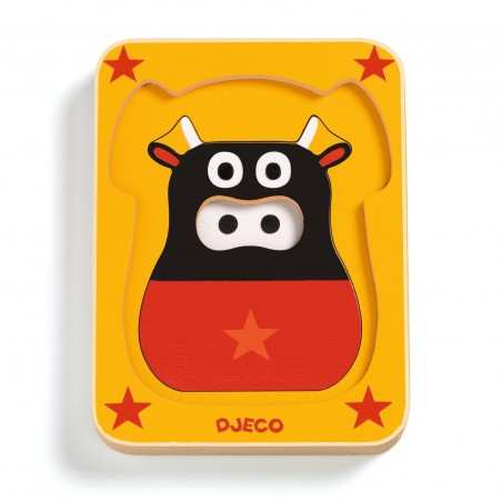 Puzzles en bois - Leo & Co - Puzzles en bois - Puzzles en bois - Jouets pour les petits - Djeco