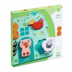 Puzzles bois relief Mouki - Djeco 2