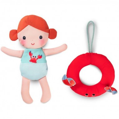 Poupée de bain avec bouée crabe - Lilliputiens