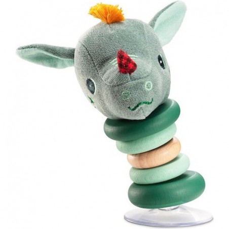 Hochet Joe le dragon à fixer avec ventouse - Lilliputiens