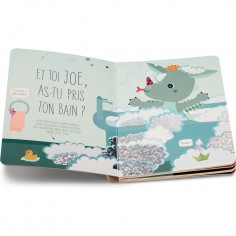 Livre d'apprentissage Fr en carton sur le rituel du coucher - Lilliputiens 2
