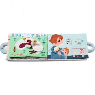 Livre en tissu pour annoncer l'arrivée d'un frère ou d'une sœur - Lilliputiens