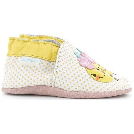 Bee Z Jaune - Chaussons semelle souple Fille