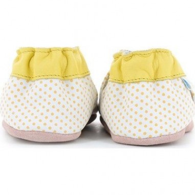Bee Z Jaune - Chaussons semelle souple Fille