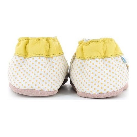 Bee Z Jaune - Chaussons semelle souple Fille
