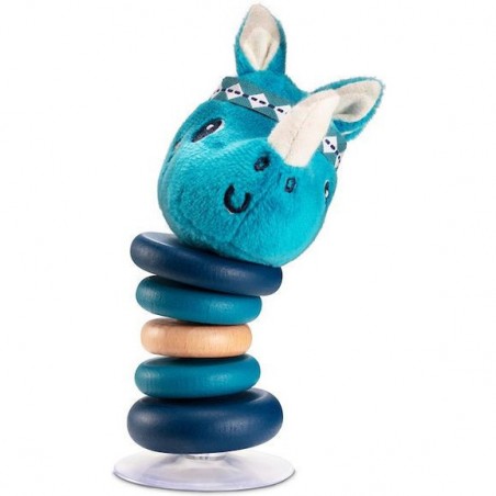 Hochet Marius le rhino à fixer avec ventouse - Lilliputiens