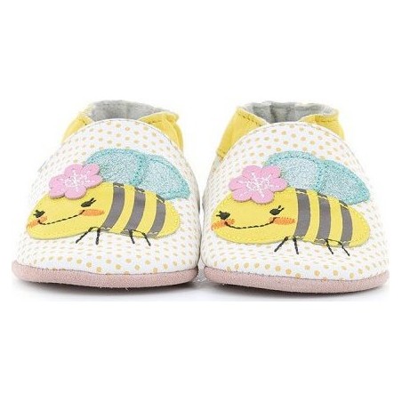 Bee Z Jaune - Chaussons semelle souple Fille