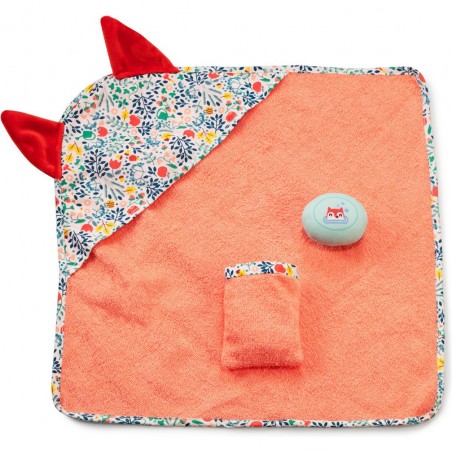 Cape de bain avec savonnette pour poupon 36cm - Lilliputiens