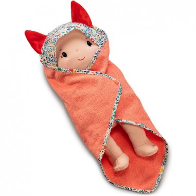 Cape de bain avec savonnette pour poupon 36cm - Lilliputiens