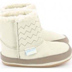 Chaussons bottines fourrés en cuir nubuck 2