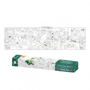 Coloriage géant Dans la jungle - Moulin Roty