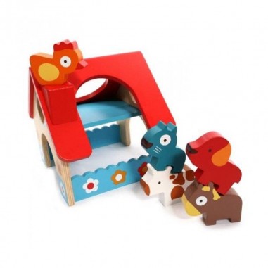 Jeu de manipulation la petite ferme - jouet d'éveil - Djeco