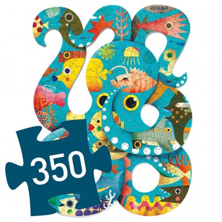 Puzz'art - Octopus - 350 pièces - Jeux classiques - Djeco