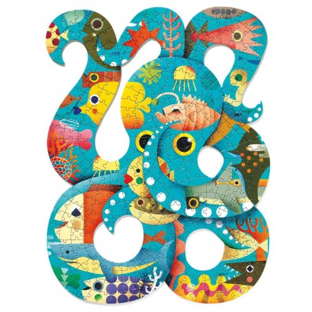 Puzz'art - Octopus - 350 pièces - Jeux classiques - Djeco