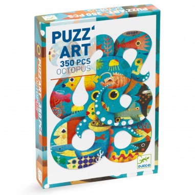 Puzz'art - Octopus - 350 pièces - Jeux classiques - Djeco