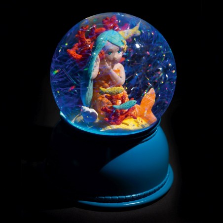 Veilleuse sirène et boule à neige sirène - Djeco