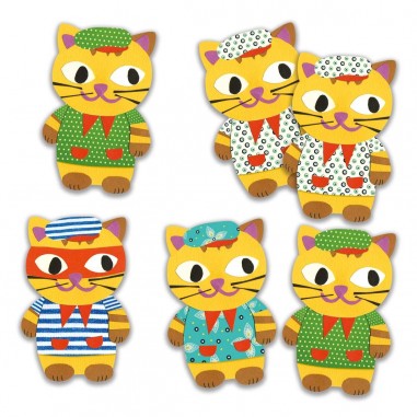 Misticat - jeu de mistigri pour 4 à 7 ans - Djeco Misticat - jeu de mistigri pour 4 à 7 ans - Djeco