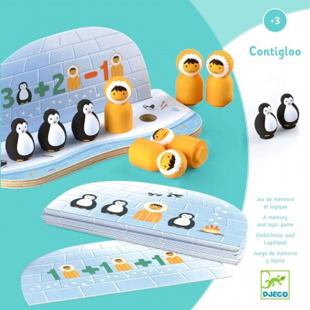 Jeu éducatif Contigloo - Jeu de mémoire et de logique - Djeco