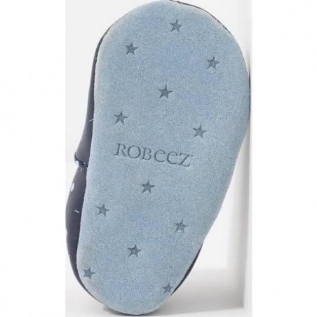 Chaussons en cuir souple Game Run Marine