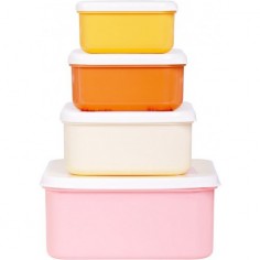 4 boites à goûter Arc en ciel - Lunch box pour enfant - A Little Lovely Company 2
