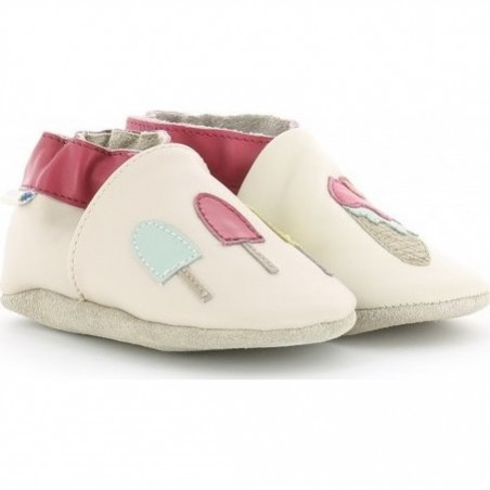 Ice Cream Beige Clair - Chaussons semelle souple Fille