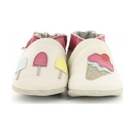 Ice Cream Beige Clair - Chaussons semelle souple Fille