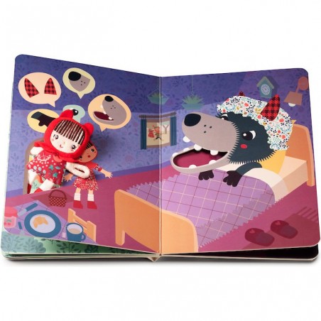 Livre parcours Chaperon rouge - Livre d'éveil - Lilliputiens