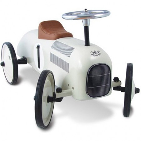 Porteur voiture vintage blanc crème - Liv gratuite - Vilac
