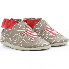 Kindergarten Marron - Chaussons semelle souple Garçon