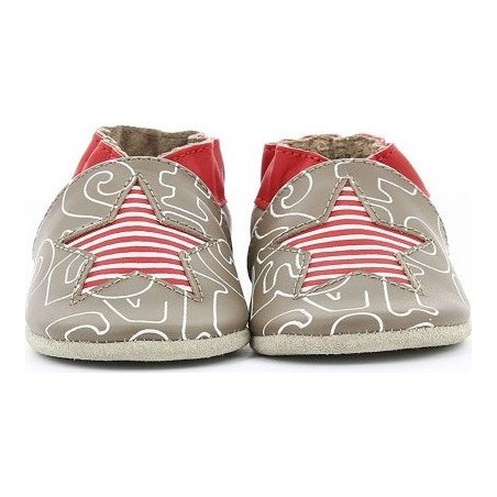 Kindergarten Marron - Chaussons semelle souple Garçon