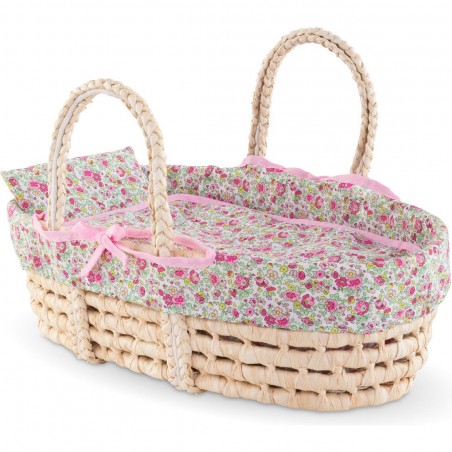 Ensemble couffin tressé pour poupon 36 et 42 cm - Corolle