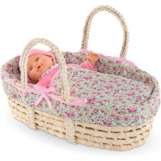 Ensemble couffin tressé pour poupon 36 et 42 cm - Corolle 2