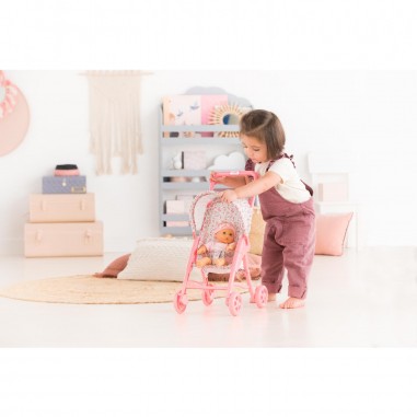Poussette fleurie pour poupée 30 cm - Corolle