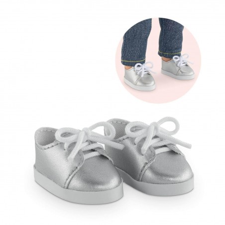 Chaussures argentées pour poupée 36 cm - Corolle