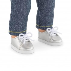 Chaussures argentées pour poupée 36 cm - Corolle 2