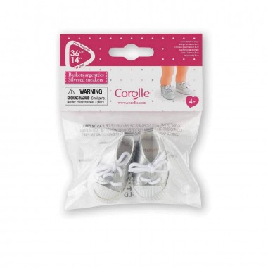 Chaussures argentées pour poupée 36 cm - Corolle