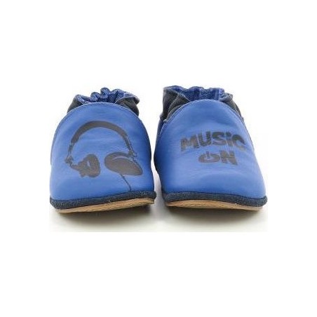 Chaussons souples avec semelle antidérapanteMusic On