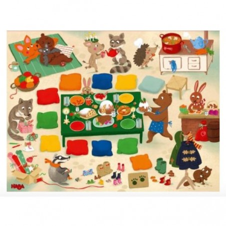 Mon Premier Calendrier de l'Avent - Noël chez la Famille Ours - Jeux enfants - Haba