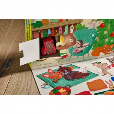 Mon Premier Calendrier de l'Avent - Noël chez la Famille Ours - Jeux enfants - Haba