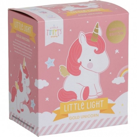 Veilleuse licorne or - décoration - A Little Lovely Company