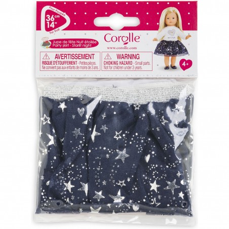 Jupe de fête nuit étoilée pour poupée 36 cm - Corolle