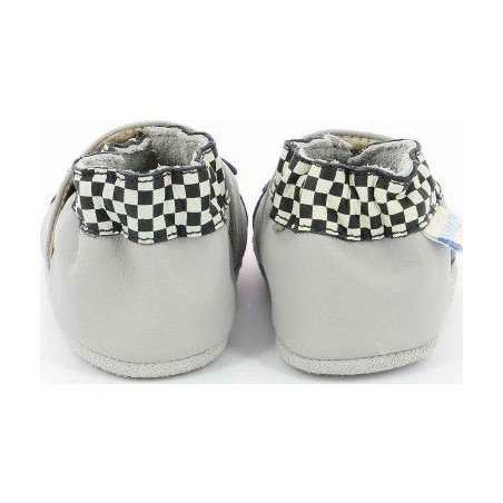 Chaussons souples en cuir Retro Racing