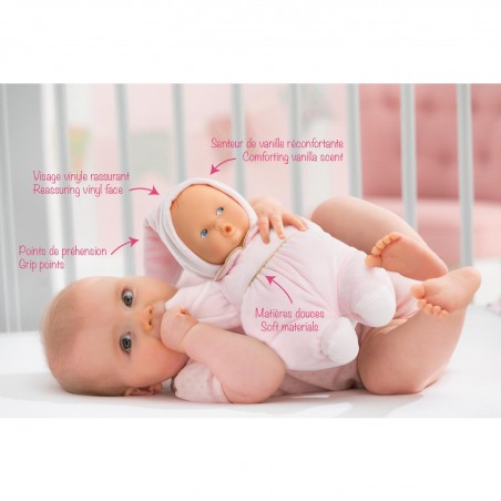 Poupée babipouce rose - poupon et doudou - Corolle