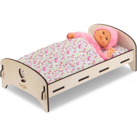Lit en Bois pour poupon 30 et 36 cm - Corolle