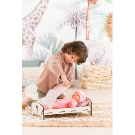Lit en Bois pour poupon 30 et 36 cm - Corolle