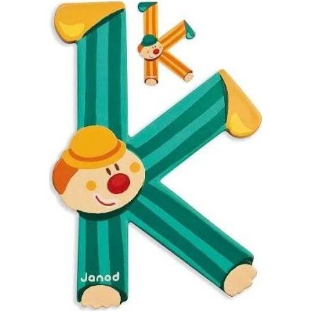 Lettre Bois Clown K