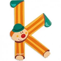 Lettre Bois Clown K 2
