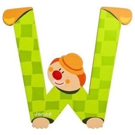 Lettre Bois Clown W
