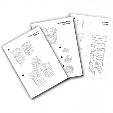 Batibloc classic 200 planches, Jeu de construction en bois, - Vilac