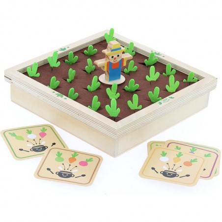 Mémotager Jour de récolte, Jeu de mémo bébé, Mémo en bois - Vilac